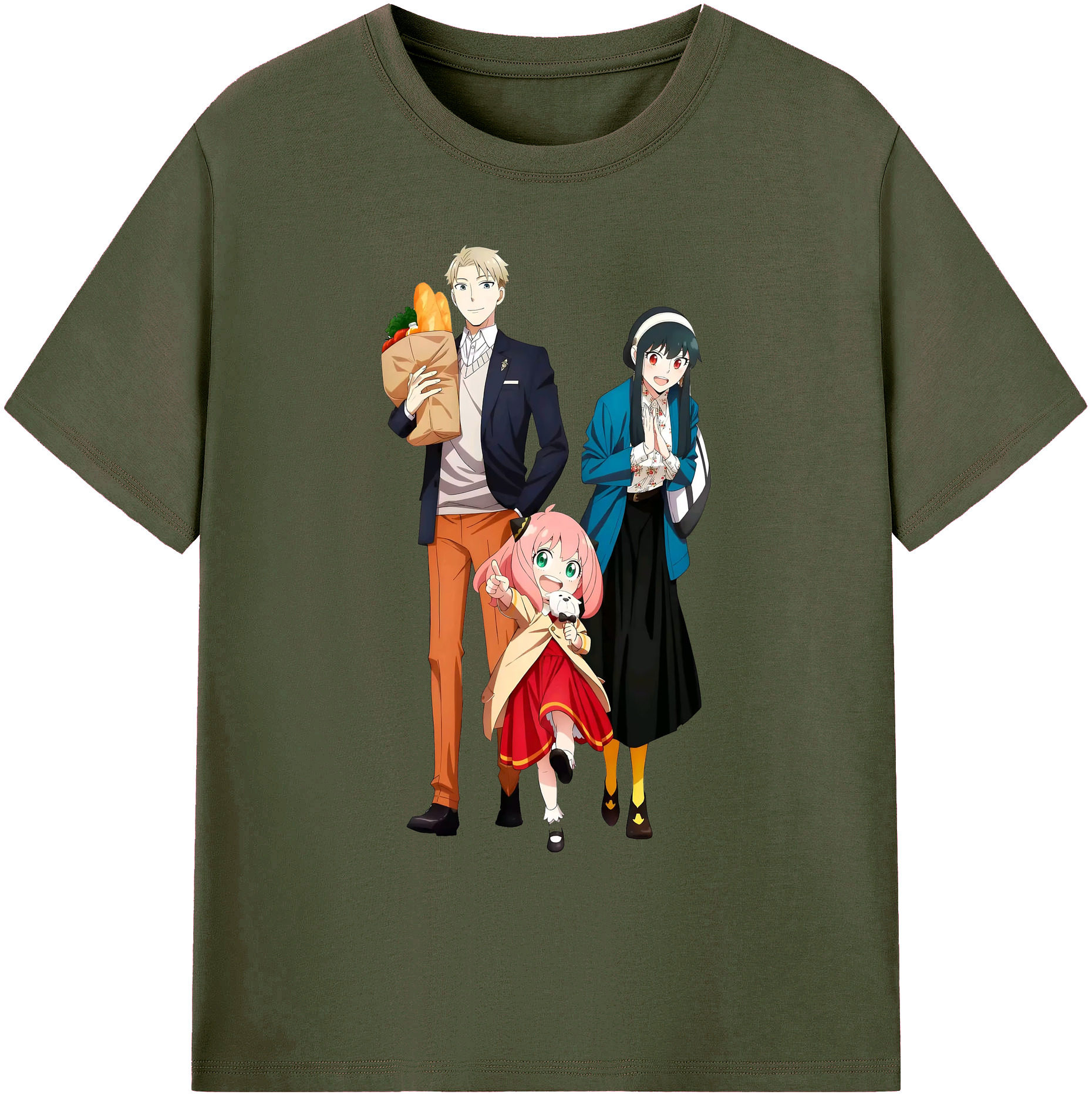（画像用） SPY×FAMILY间谍家家酒 綿100％ メンズ半袖Tシャツ｜肌触りやわらか＆通気性